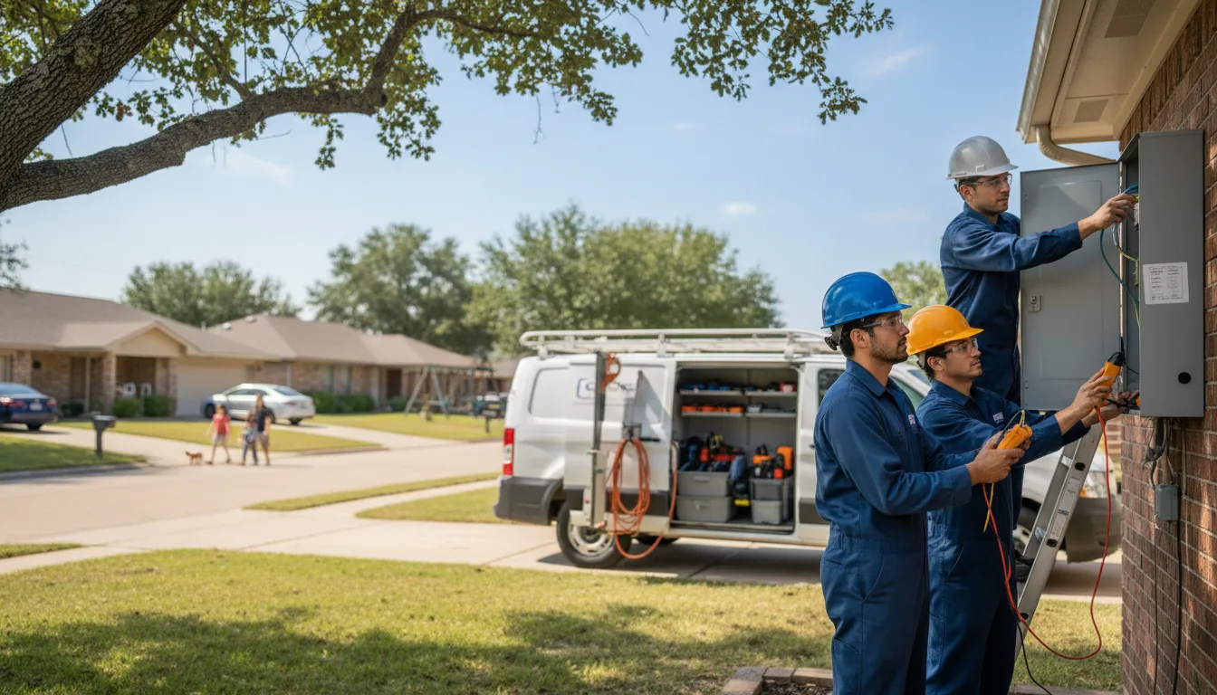 Certified electrician providing emergency electrical services in Portland, AR